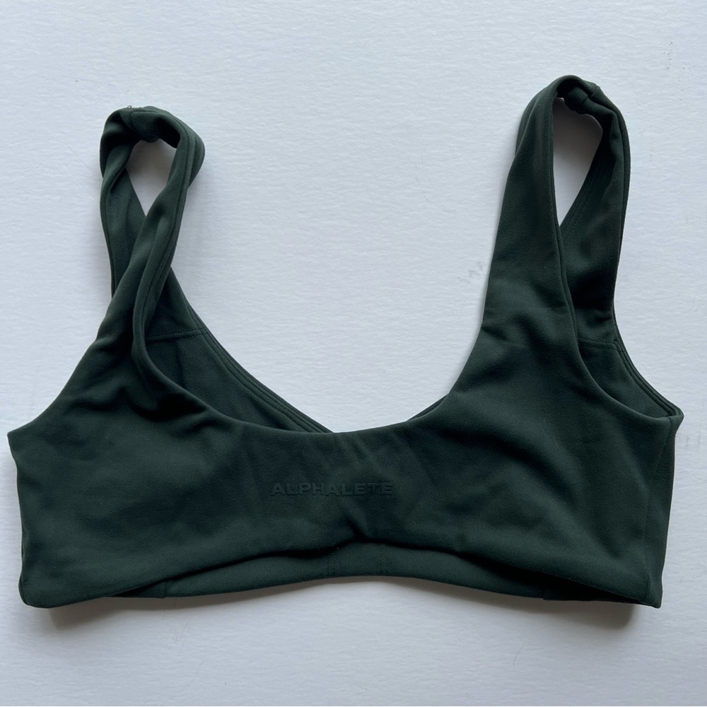 Alphalete Dark Green Sports Bra